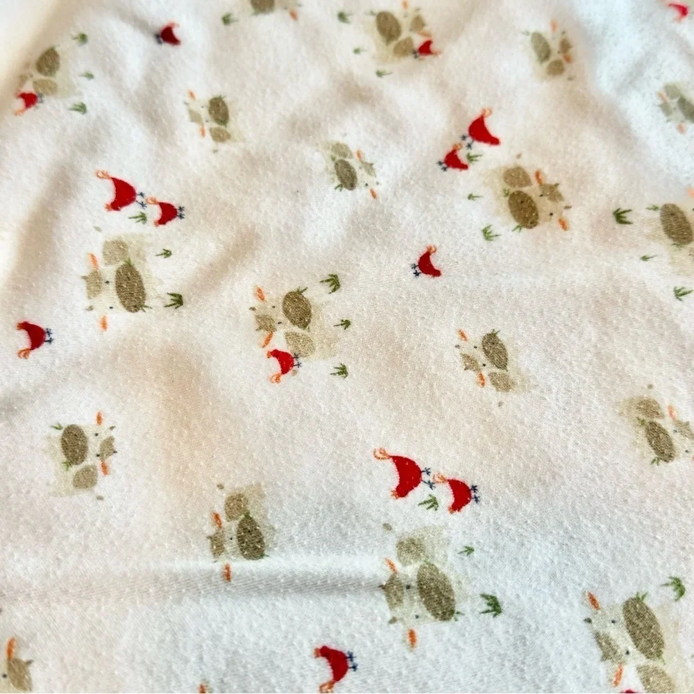 VTG 2006 Gymboree Barn Yard Cuties Blanket Red Cow Chicks Appliqué Embroidered